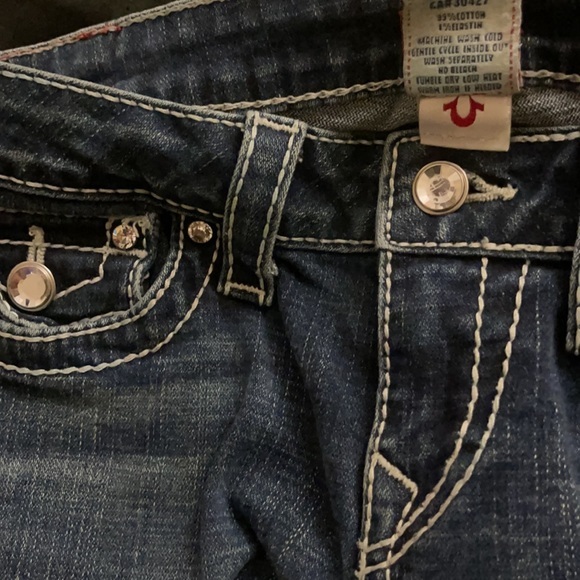 True Religion Disco Becky Big T Blue Jeans - Picture 7 of 11